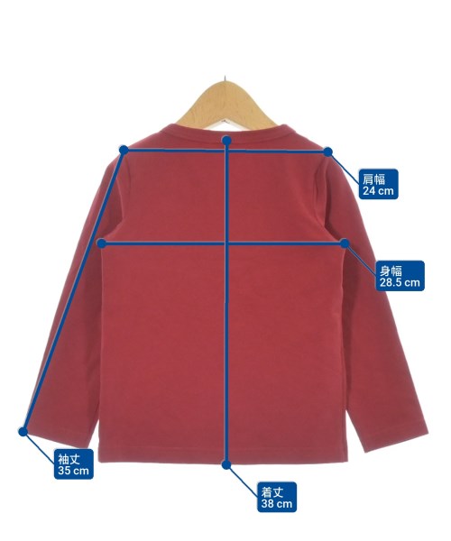 Pan Pan tutu（パンパンチュチュ）Tシャツ・カットソー 赤 サイズ:100(3T-4T) キッズ/2200613126526