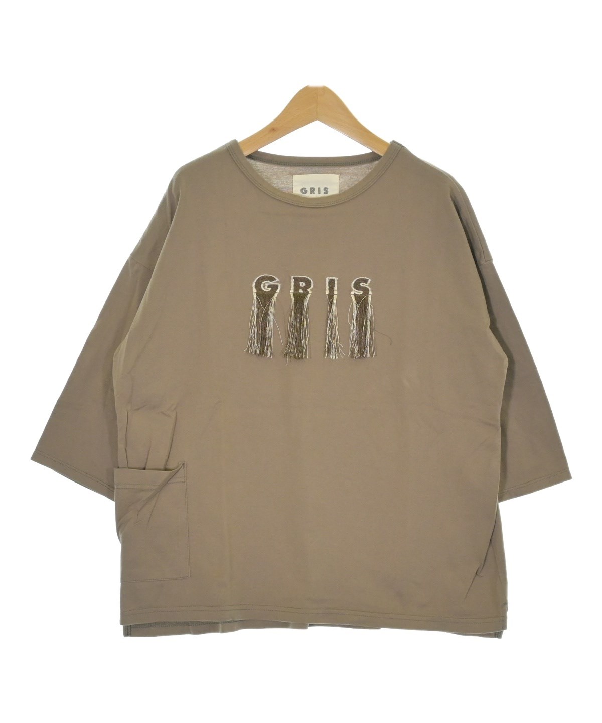 GRIS（グリ）Tシャツ・カットソー 茶 サイズ:M(120cm位) キッズ 
