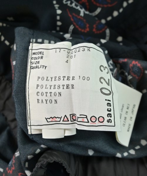 sacai（サカイ）シャツ 紺 サイズ:100(3T-4T) キッズ/2200714591063