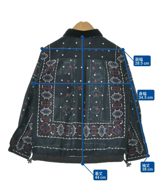 sacai（サカイ）シャツ 紺 サイズ:100(3T-4T) キッズ/2200714591063