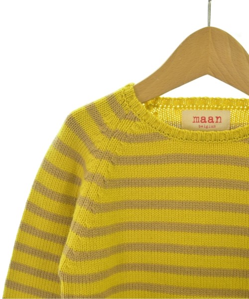 maan（マーン）ニット 黄 サイズ:116(7T-8T) キッズ/2200668542043
