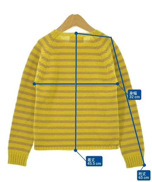 maan（マーン）ニット 黄 サイズ:116(7T-8T) キッズ/2200668542043
