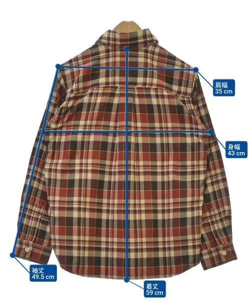 mont-bell（モンベル）シャツ 赤 サイズ:140(11T-12T) キッズ/2200674349018