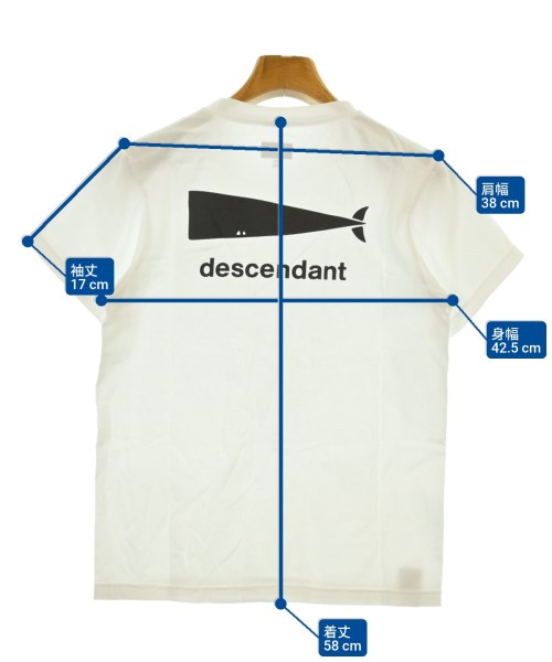 DESCENDANT（ディセンダント）Tシャツ・カットソー 白 サイズ:150(13T-14T) キッズ/2200622607078