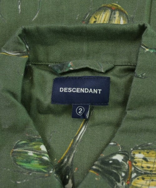 DESCENDANT（ディセンダント）シャツ 緑 サイズ:2(130cm位) キッズ/2200676862102