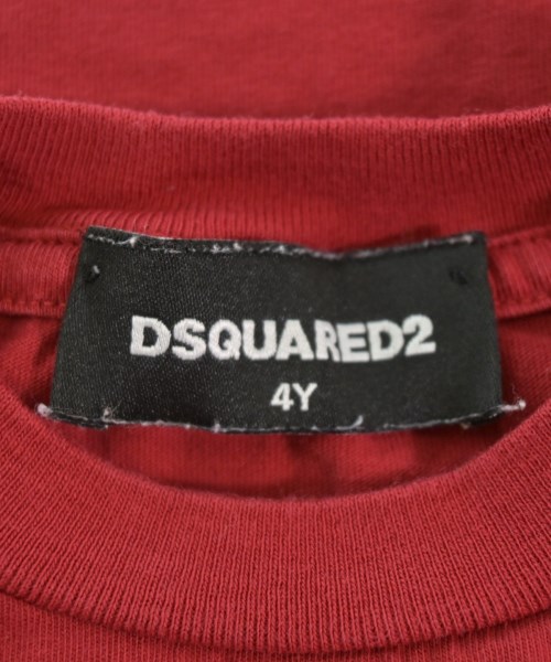 DSQUARED（ディースクエアード）Tシャツ・カットソー 赤 サイズ:4Y(100cm位) キッズ/2200608493138