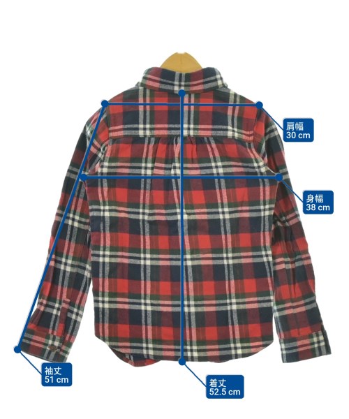 TRAVELING ALONE（トラベリングアローン）シャツ 赤 サイズ:130(9T-10T) キッズ/2200668542159