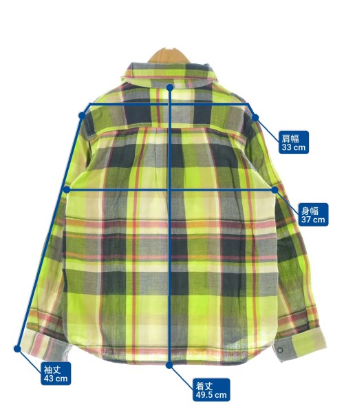 BREEZE（ブリーズ）シャツ 黄 サイズ:130(9T-10T) キッズ/2200664288167