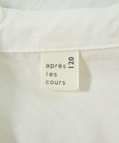 apres les cours（アプレレクール）シャツ 白 サイズ:120(7T-8T) キッズ/2200715218112