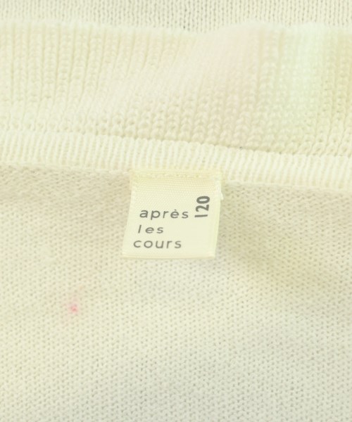 apres les cours（アプレレクール）ニット 白 サイズ:120(7T-8T) キッズ/2200715218136