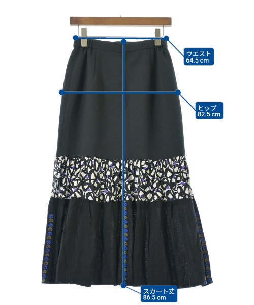 be released（ビーリリースト）ロング・マキシ丈スカート 黒 サイズ:-(M位) レディース/2200648520115