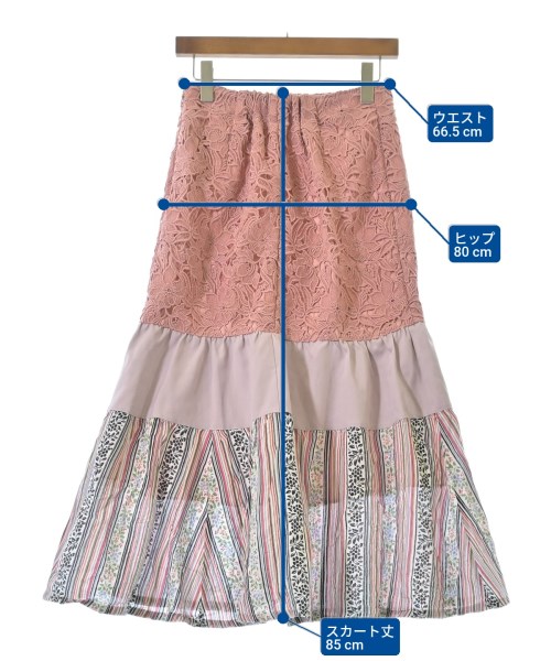 be released（ビーリリースト）ロング・マキシ丈スカート ピンク サイズ:-(M位) レディース/2200648520122