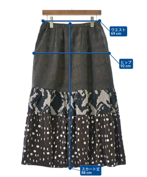 be released（ビーリリースト）ロング・マキシ丈スカート 茶 サイズ:-(M位) レディース/2200648520146