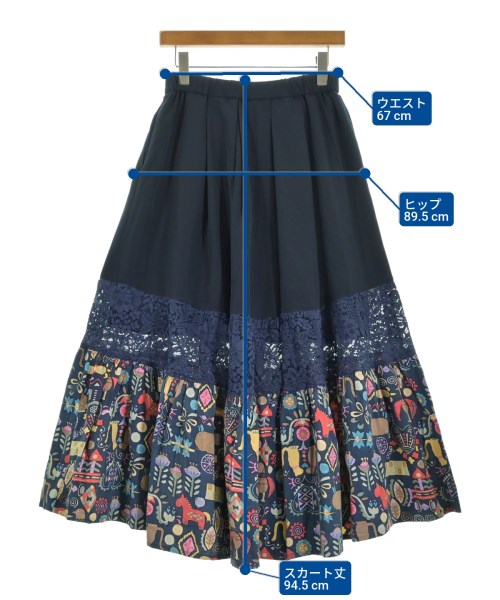 be released（ビーリリースト）ロング・マキシ丈スカート 紺 サイズ:-(M位) レディース/2200648520177