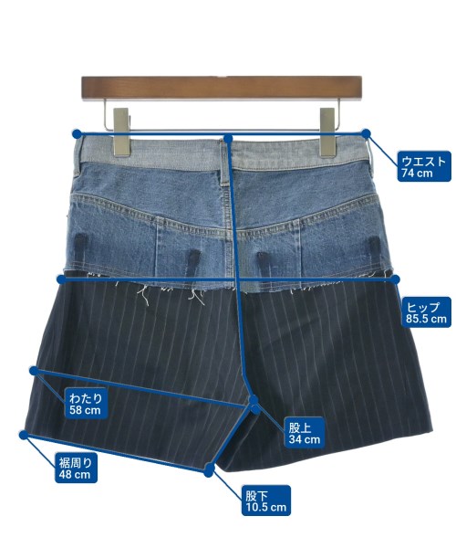 be released（ビーリリースト）ショートパンツ 青 サイズ:-(M位) レディース/2200648520399