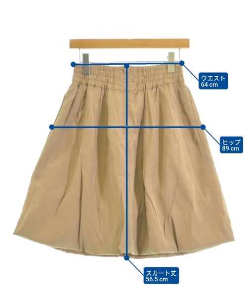 be released（ビーリリースト）ひざ丈スカート ベージュ サイズ:-(M位) レディース/2200648520443