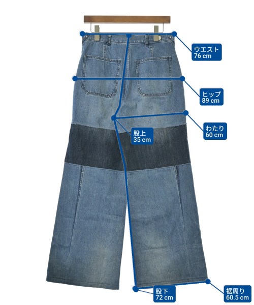 be released（ビーリリースト）デニムパンツ 青 サイズ:-(M位) レディース/2200648520818