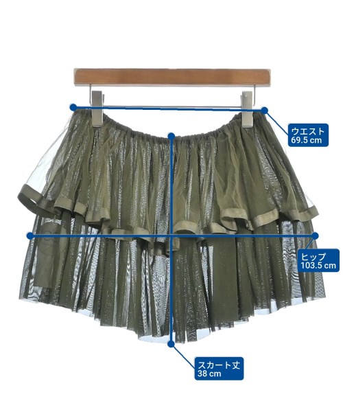 be released（ビーリリースト）ひざ丈スカート カーキ サイズ:-(L位) レディース/2200648520993