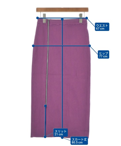 be released（ビーリリースト）ロング・マキシ丈スカート 紫 サイズ:-(M位) レディース/2200648521181