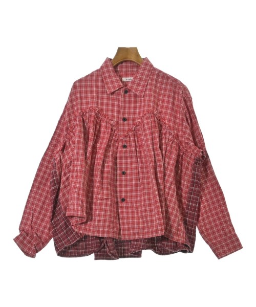 be released(ビーリリースト)カジュアルシャツ 赤 サイズ:F/2200648521341