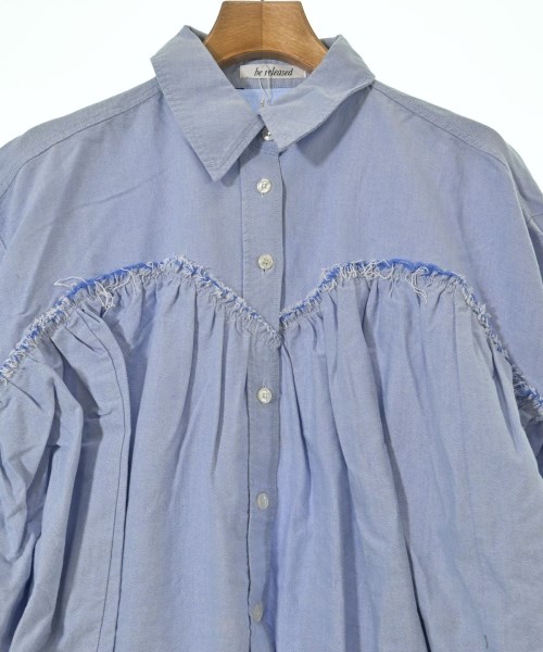 be released（ビーリリースト）カジュアルシャツ 青 サイズ:F レディース/2200648521372