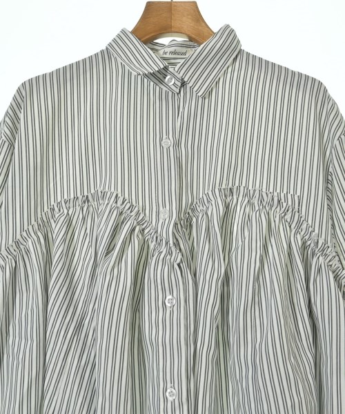 be released（ビーリリースト）カジュアルシャツ 白 サイズ:F レディース/2200648521389