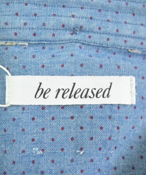 be released（ビーリリースト）カジュアルシャツ 青 サイズ:F レディース/2200648521426