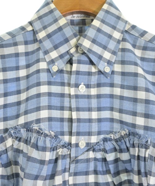be released（ビーリリースト）カジュアルシャツ 青 サイズ:-(XL位) レディース/2200648521464