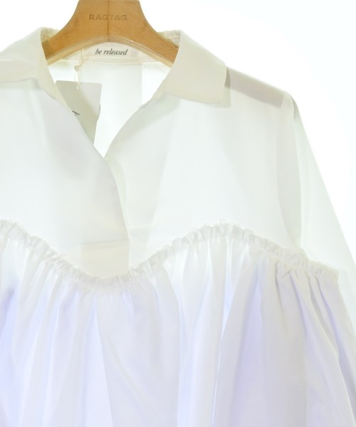 be released（ビーリリースト）カジュアルシャツ 白 サイズ:F レディース/2200648521471