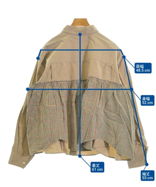 be released（ビーリリースト）カジュアルシャツ ベージュ サイズ:-(M位) レディース/2200648521631