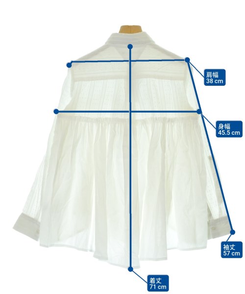 be released（ビーリリースト）カジュアルシャツ 白 サイズ:-(M位) レディース/2200648521648