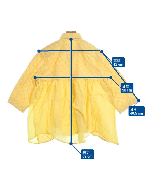 be released（ビーリリースト）カジュアルシャツ 黄 サイズ:-(M位) レディース/2200648521662