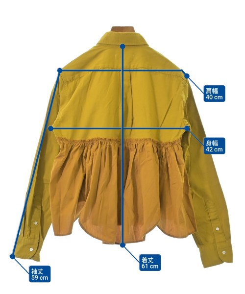 be released（ビーリリースト）カジュアルシャツ 黄 サイズ:-(M位) レディース/2200648521785