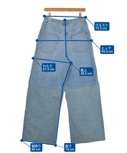 be released（ビーリリースト）デニムパンツ 青 サイズ:-(L位) レディース/2200648521877