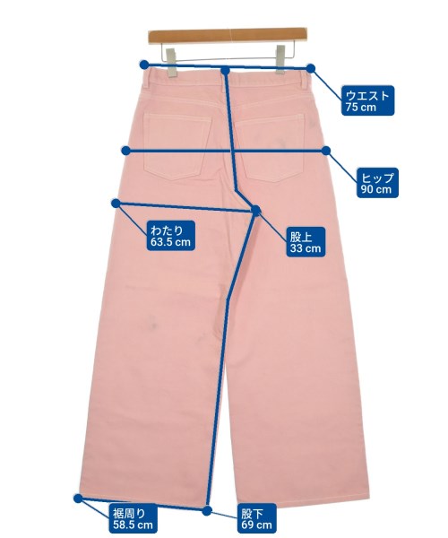 be released（ビーリリースト）デニムパンツ ピンク サイズ:-(L位) レディース/2200648521921