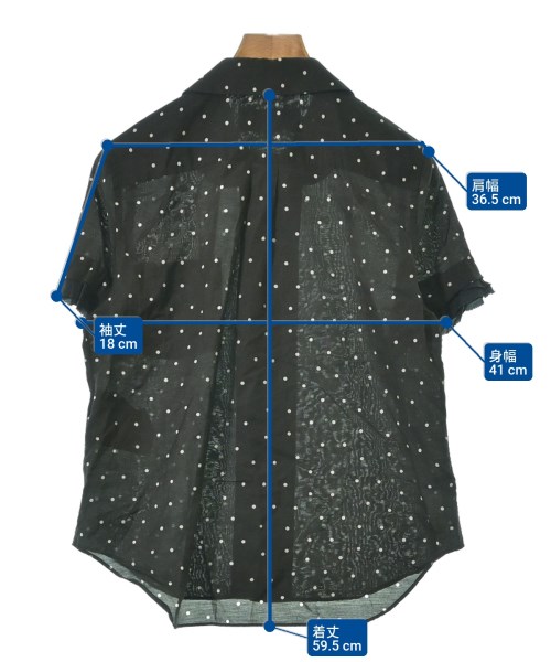 tricot COMME des GARCONS（トリココムデギャルソン）カジュアルシャツ 黒 サイズ:M レディース/2200620411110