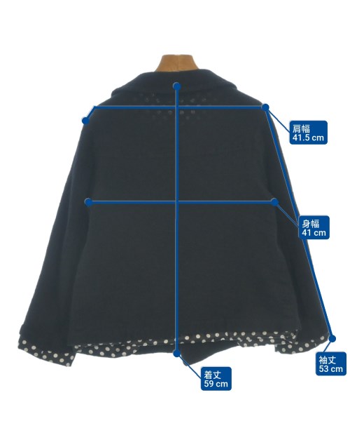 tricot COMME des GARCONS（トリココムデギャルソン）カジュアルジャケット 黒 サイズ:S レディース/2200607578010
