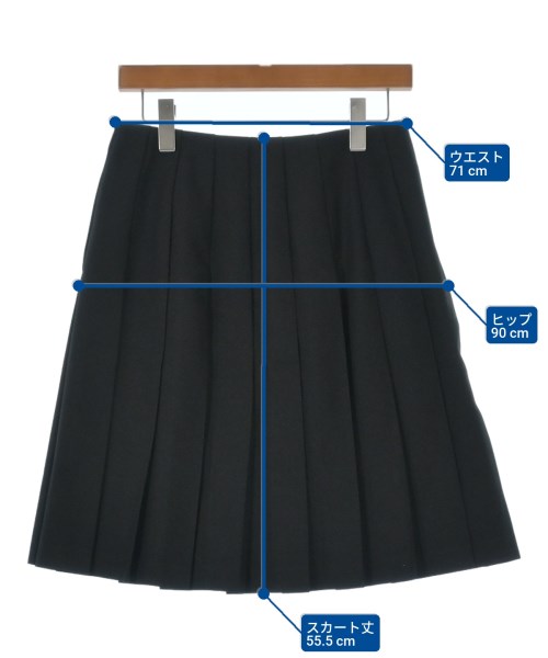 tricot COMME des GARCONS（トリココムデギャルソン）ひざ丈スカート 黒 サイズ:M レディース/2200621544084