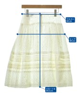 tricot COMME des GARCONS（トリココムデギャルソン）ひざ丈スカート 白 サイズ:S レディース/2200642263056