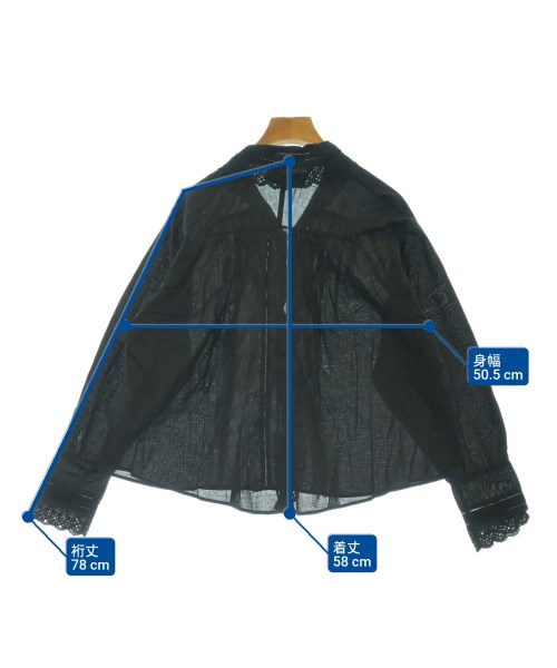 tricot COMME des GARCONS（トリココムデギャルソン）カジュアルシャツ 黒 サイズ:M レディース/2200634060090