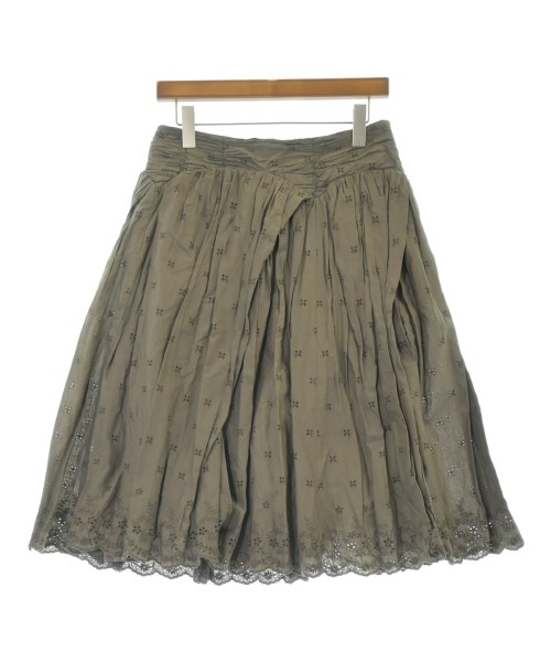 tricot COMME des GARCONS(トリココムデギャルソン)ひざ丈スカート 茶 サイズ:M/2200634060182