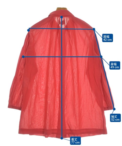 tricot COMME des GARCONS（トリココムデギャルソン）カジュアルシャツ 赤 サイズ:M レディース/2200644235099