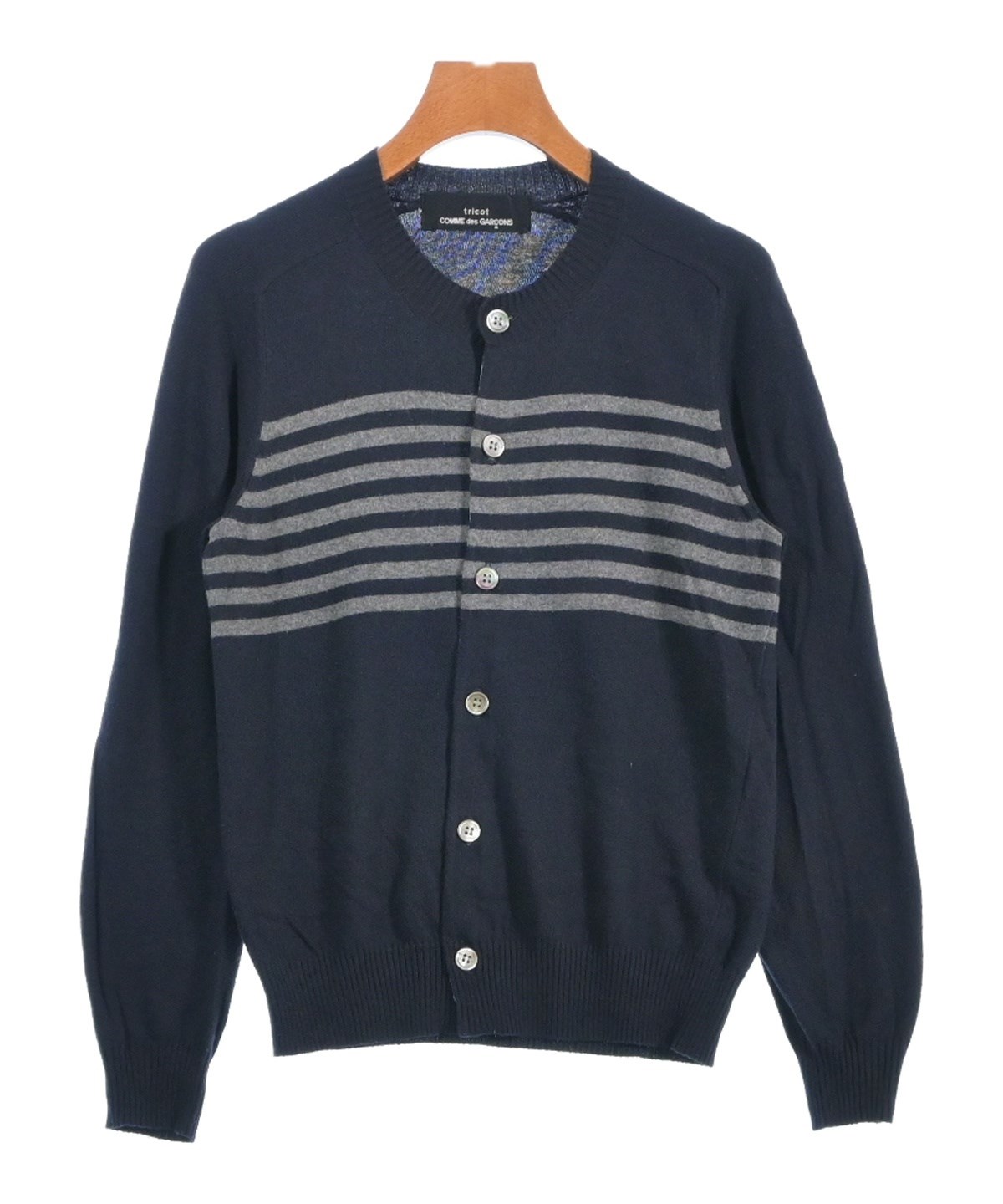 tricot COMME des GARCONS ワンピース 紺 2000225M0118 tricot COMME des GARCONS トリココムデギャルソンtricot ポリ