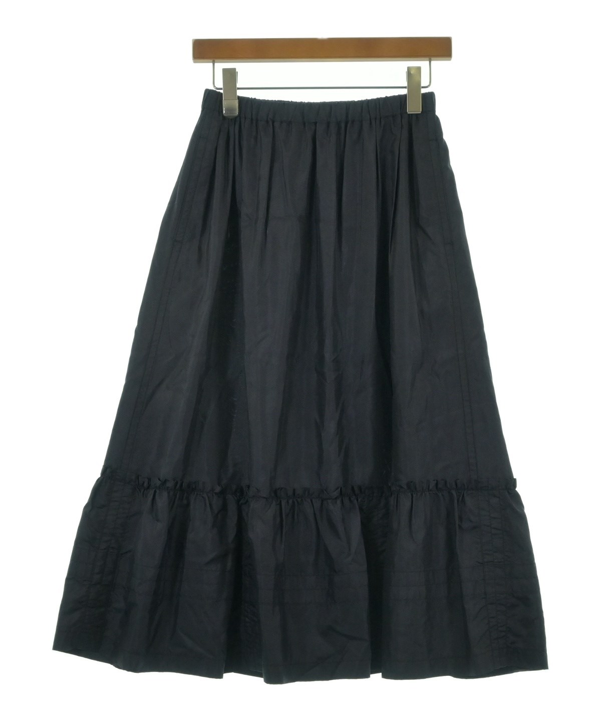 【コムデギャルソン】AD2009 縮絨　ロングスカート　ティアード　黒　S ノワールケイニノミヤ 3N-A005 AD2024 COMME des GARCONS