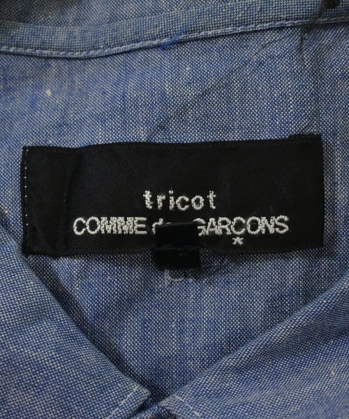tricot COMME des GARCONS（トリココムデギャルソン）シャツワンピース 青 サイズ:M レディース/2200621604207