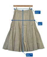 tricot COMME des GARCONS（トリココムデギャルソン）ひざ丈スカート 茶 サイズ:S レディース/2200623205013