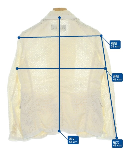 tricot COMME des GARCONS（トリココムデギャルソン）ジャケット 白 サイズ:S レディース/2200623503010