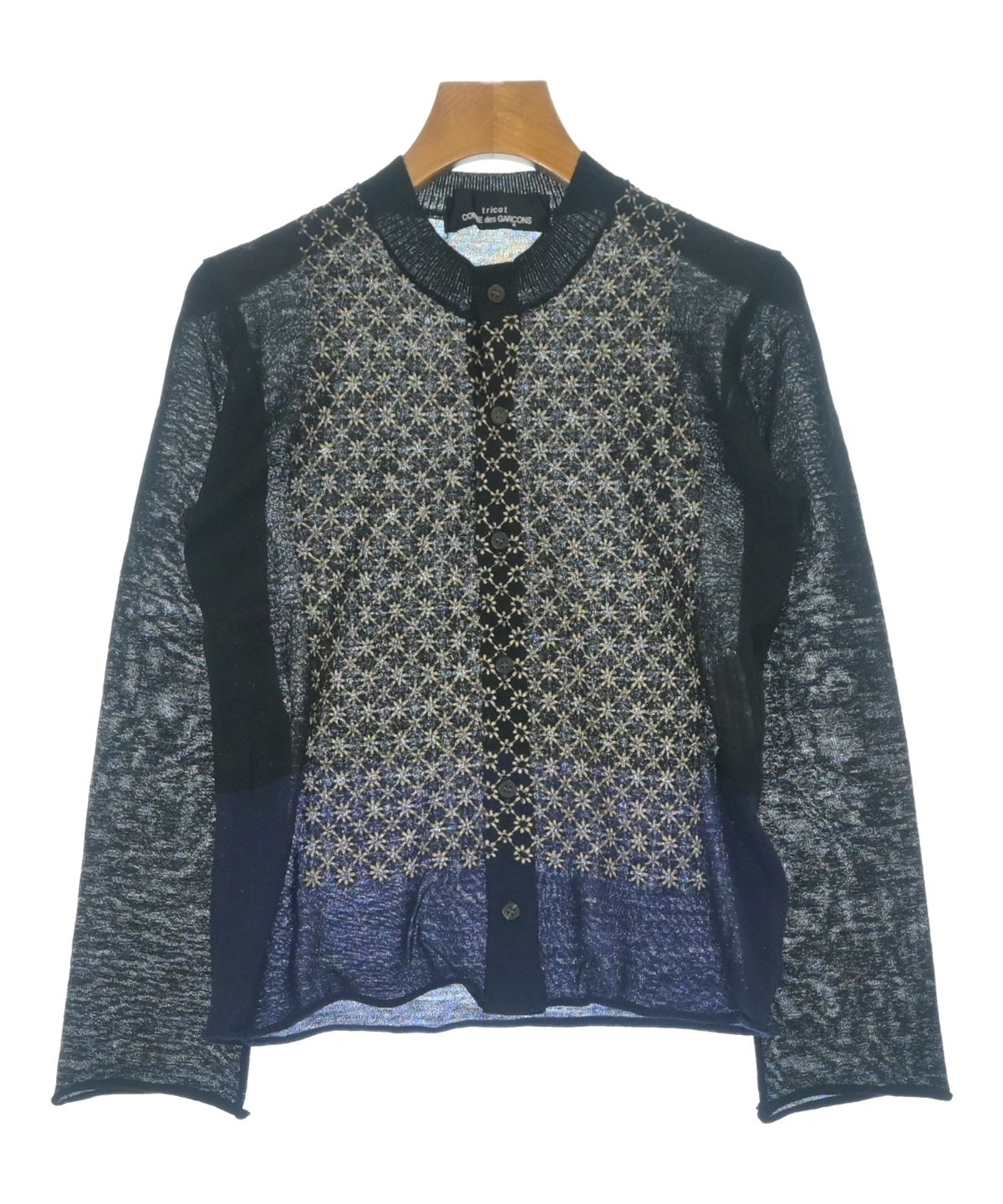 tricot COMME des GARCONS ドッキングカーディガン tricot COMME des GARCONS（トリココムデギャルソン）カーディガン 黒