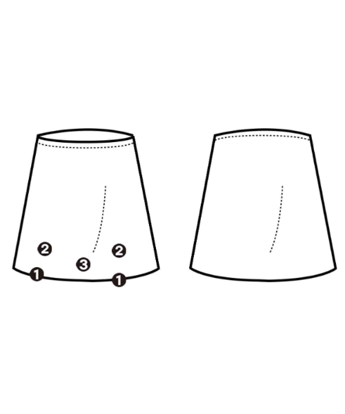 tricot COMME des GARCONS（トリココムデギャルソン）ひざ丈スカート 白 サイズ:-(M位) レディース/2200629662049