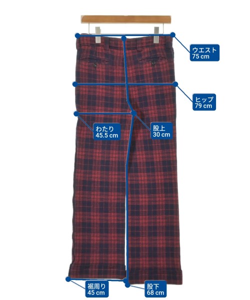 tricot COMME des GARCONS（トリココムデギャルソン）クロップドパンツ 赤 サイズ:S レディース/2200632898411